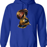 Hogan's Heroes Hans Schultz Hoodie - Retro Graphic Pullover Hoodie for Men & Women - Blue