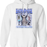 Hold My Coffee I Gotta Pet This Dog Vintage Sunset Dog Person Veterinarian Hoodie - White
