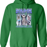 Hold My Coffee I Gotta Pet This Dog Vintage Sunset Dog Person Veterinarian Hoodie - Green