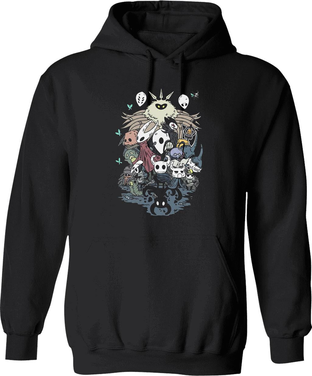 Hollow Knight Silksong Hoodie Graphic Pullover Hoodie - Black