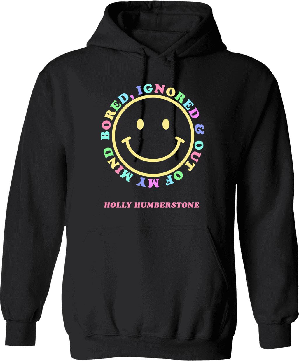 Hold Your Horses Hoodie - Retro Graphic Pullover Hoodie for Men & Women - Black