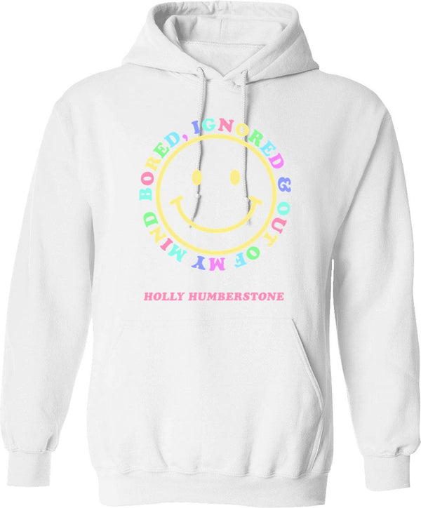 Hold Your Horses Hoodie - Retro Graphic Pullover Hoodie for Men & Women - White