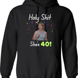Hollywood Shuffle Winky Dinky Dog Hoodie - Retro Graphic Pullover Hoodie for Men & Women - Black