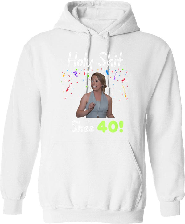 Hollywood Shuffle Winky Dinky Dog Hoodie - Retro Graphic Pullover Hoodie for Men & Women - White