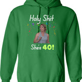 Hollywood Shuffle Winky Dinky Dog Hoodie - Retro Graphic Pullover Hoodie for Men & Women - Green