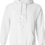 Holy Shit Lindsey Is 40 Hoodie - Retro Graphic Pullover Hoodie for Men & Women - White