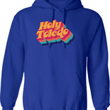 Holy Starmans Logos Hoodie - Retro Graphic Pullover Hoodie for Men & Women - Blue