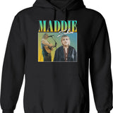 Holy Vegetable - Light Hoodie - Retro Graphic Pullover Hoodie for Men & Women - Black