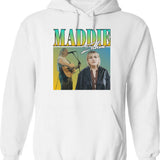 Holy Vegetable - Light Hoodie - Retro Graphic Pullover Hoodie for Men & Women - White