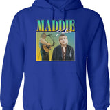 Holy Vegetable - Light Hoodie - Retro Graphic Pullover Hoodie for Men & Women - Blue