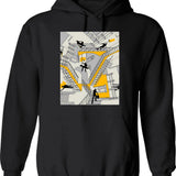 Homage Hoodie - Retro Graphic Pullover Hoodie for Men & Women - Black