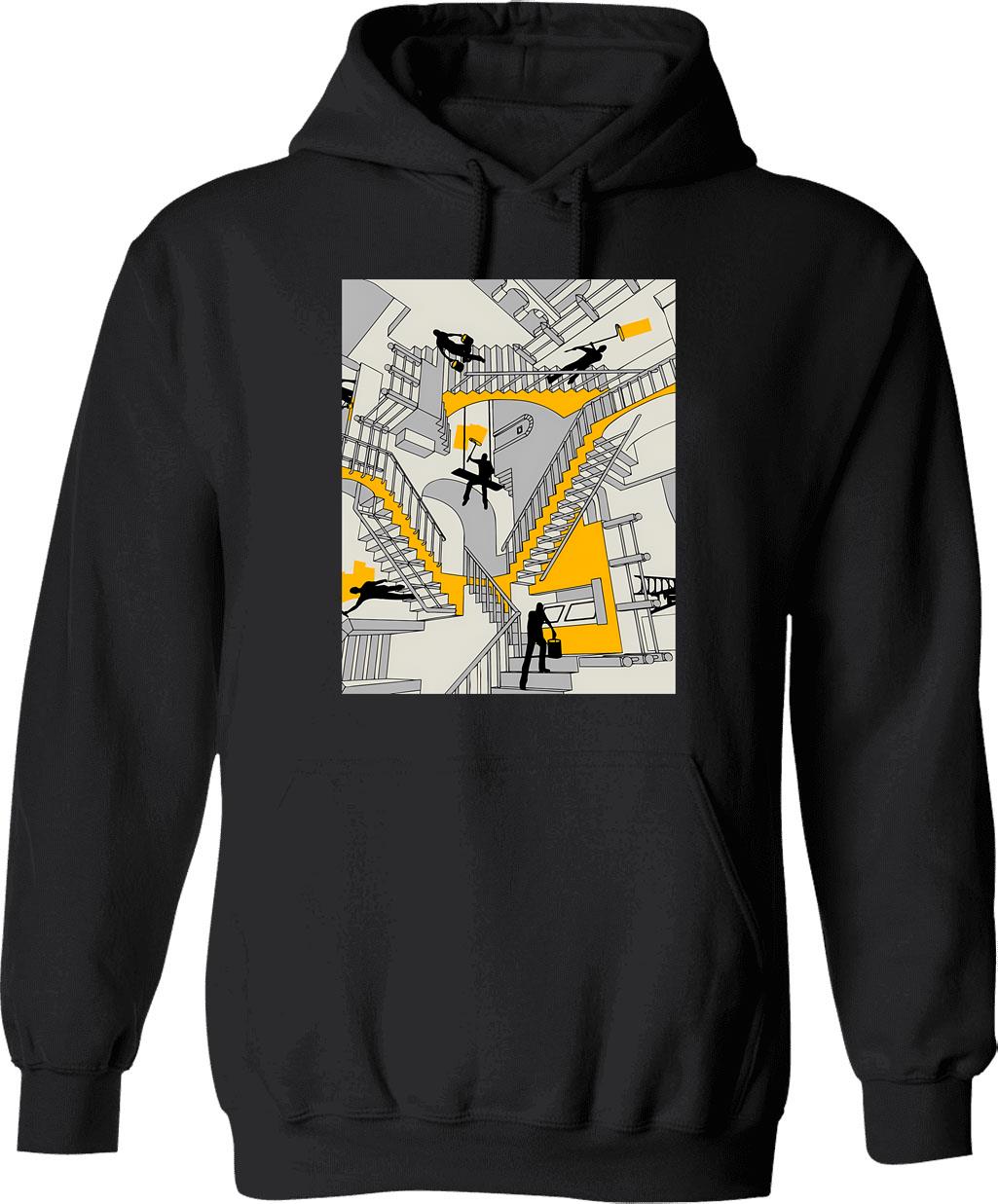 Homage Hoodie - Retro Graphic Pullover Hoodie for Men & Women - Black
