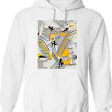 Homage Hoodie - Retro Graphic Pullover Hoodie for Men & Women - White