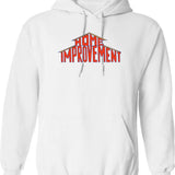 Home Improvement Dimension Hoodie - Retro Graphic Pullover Hoodie for Men & Women - White