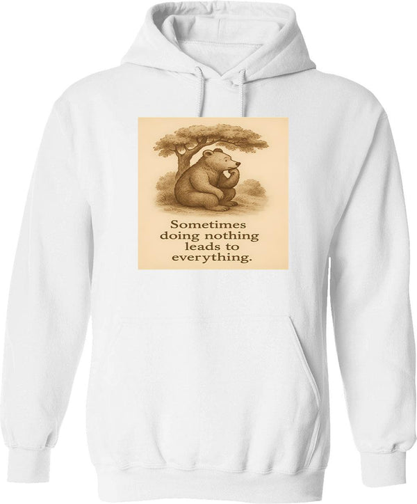 Honey Badger Vintage Grunge Sunset Background Hoodie - White