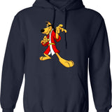 Honey Wisdom Hoodie - Retro Graphic Pullover Hoodie for Men & Women - Navy