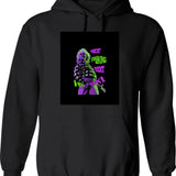 Hongkong Phooey Kungfu Hoodie - Retro Graphic Pullover Hoodie for Men & Women - Black