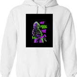 Hongkong Phooey Kungfu Hoodie - Retro Graphic Pullover Hoodie for Men & Women - White