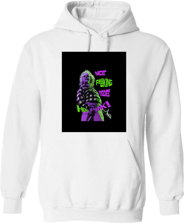 Hongkong Phooey Kungfu Hoodie - Retro Graphic Pullover Hoodie for Men & Women - White