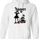 Honk Honk Hoodie - Retro Graphic Pullover Hoodie for Men & Women - White