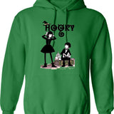 Honk Honk Hoodie - Retro Graphic Pullover Hoodie for Men & Women - Green