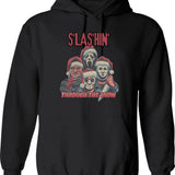 Horror Fan Fright Night 1985 Hoodie - Retro Graphic Pullover Hoodie for Men & Women - Black