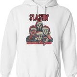 Horror Fan Fright Night 1985 Hoodie - Retro Graphic Pullover Hoodie for Men & Women - White