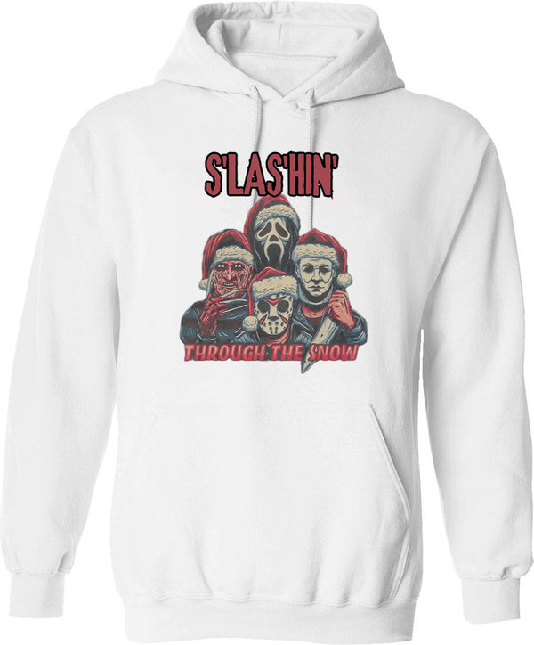 Horror Fan Fright Night 1985 Hoodie - Retro Graphic Pullover Hoodie for Men & Women - White