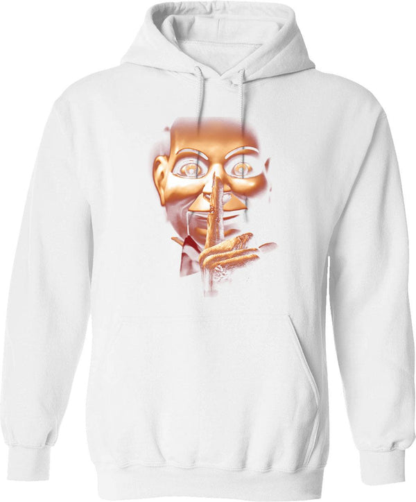 Horror Movie Characters Eating Lunch Together Vintage Hoodie - White