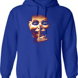 Horror Movie Characters Eating Lunch Together Vintage Hoodie - Blue
