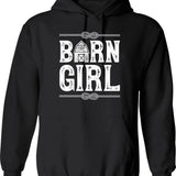 Horse Hoodie - Retro Graphic Pullover Hoodie for Men & Women - Black