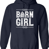 Horse Hoodie - Retro Graphic Pullover Hoodie for Men & Women - Navy