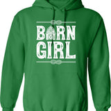 Horse Hoodie - Retro Graphic Pullover Hoodie for Men & Women - Green