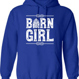 Horse Hoodie - Retro Graphic Pullover Hoodie for Men & Women - Blue