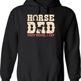 Horse Barn Girl Hoodie I Love My Horses Racing Riding Gifts - Black