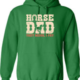 Horse Barn Girl Hoodie I Love My Horses Racing Riding Gifts - Green