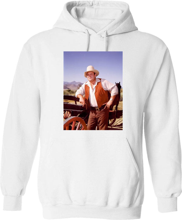 Hoss Bonanza Graphic Pullover Hoodie - White