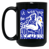 Hot Fuzz Swan Black Coffee Mug, Gift Coffee Mug - Black