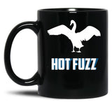 Hott Fuzz Minimal Black Coffee Mug, Gift Coffee Mug
