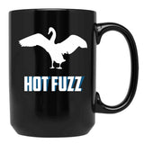 Hott Fuzz Minimal Black Coffee Mug, Gift Coffee Mug