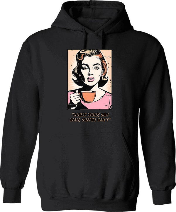 House Tiger Hoodie - Retro Graphic Pullover Hoodie for Men & Women - Black