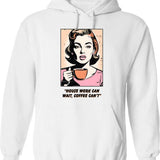 House Tiger Hoodie - Retro Graphic Pullover Hoodie for Men & Women - White