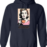 House Tiger Hoodie - Retro Graphic Pullover Hoodie for Men & Women - Navy