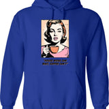 House Tiger Hoodie - Retro Graphic Pullover Hoodie for Men & Women - Blue