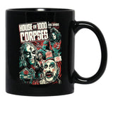House of 1000 Corpses Fried Chicken and Gasoline Black Coffee Mug, Gift Coffee Mug - Black