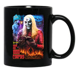 House of 1000 Corpses No Funny Books Black Coffee Mug, Gift Coffee Mug - Black