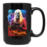 House of 1000 Corpses No Funny Books Black Coffee Mug, Gift Coffee Mug