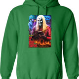 House of 1000 Corpses No Funny Books Graphic Pullover Hoodie - Green
