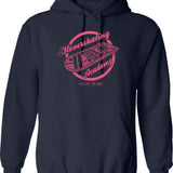 House Work Can Wait Hoodie - Retro Graphic Pullover Hoodie for Men & Women - Navy