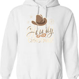 Howdy Ho Hoodie - Retro Graphic Pullover Hoodie for Men & Women - White